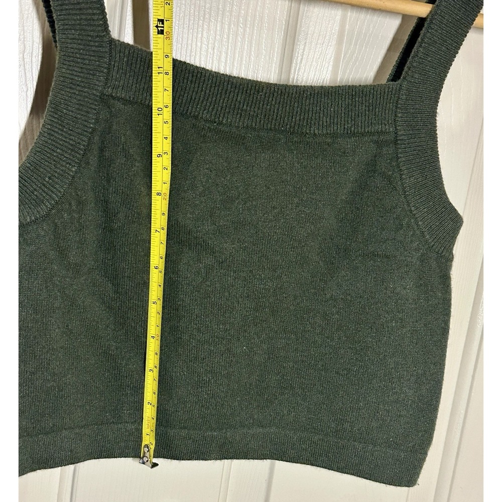 Madewell (Re)sourced Cashmere Sweater Tank Women's XS Green